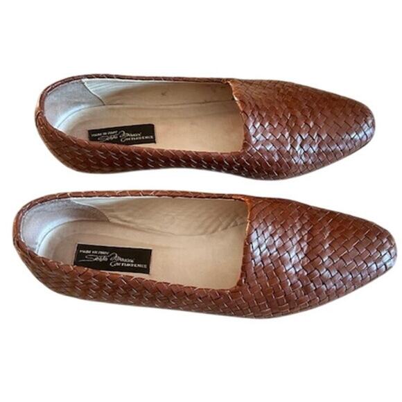 Sesto Meucci Deva Woven Leather Loafers Flats 8.5 M - Picture 7 of 10
